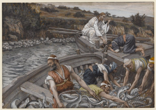 Brooklyn Museum   The Miraculous Draught of Fishes  La peche miraculeuse    James Tissot   overall  wikimedia