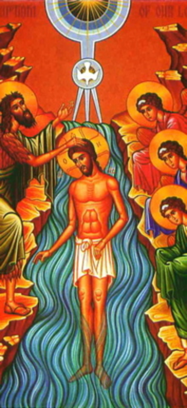 Icon of jesus baptism