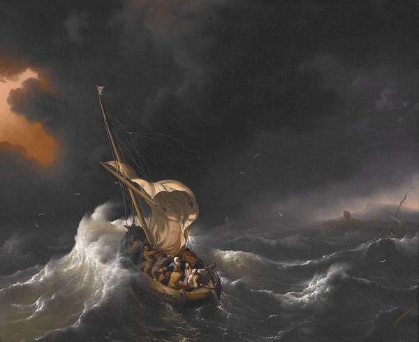 1024px Backhuysen  Ludolf   Christ in the Storm on the Sea of Galilee   1695